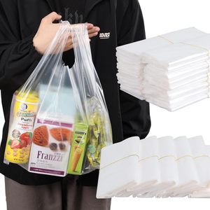 ถุงพลาสติกใสแบบเสื้อยืดสำหรับใส่ของชำ - Product Image 6