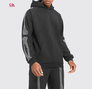Ropa de Moda a Bajo Precio, Chándal con Pedrería para Hombre, Talla Grande, con Capucha, Informal, Sólido, para Uso en Exteriores en Invierno, Ecológico, al Mejor Precio - Product Image 2
