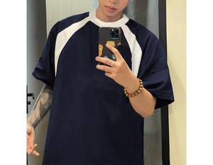 Camiseta de Algodón Extra Grande con Logotipo Personalizado, para Hombre y Mujer, Suave, Transpirable, Informal, de Verano, de Manga Corta, Bordada - Product Image 1