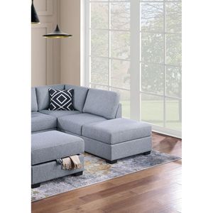 Divano Sezionale Reversibile a 3 Pezzi con Ottomana e Scaffale, Funzionale per il Soggiorno - Product Image 3