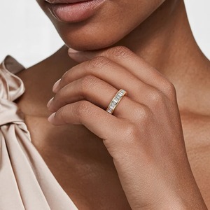 RATAN JEWELS Luxury Lab Grown Diamond <b>Ring</b> 925 Sterling <b>Silver</b> 14K Gold <b>Emerald</b> Cut Diamond Jewelry Women Wedding Anniversary - Product Image 3
