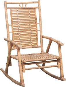 Premium Quality Bamboo <b>Dining</b> Chair Rocking Chair Comfortable Indoor Outdoor <b>Armchair</b> Durable Eco Bamboo Leisure Chair - Product Image 1
