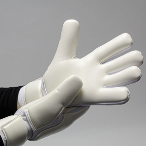 Football Goalkeeper Gloves PU <b>Full</b> Finger Non <b>Slip</b> Breathable Silicone Printed Adjustable Wrist Strap Hook Loop Closure Quick - Product Image 4