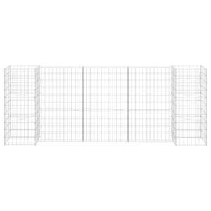 กระถาง Gabion รูปตัว H 102.4 "x 15.7" x 39.4 "ลวดเหล็กสำหรับสวน - Product Image 3