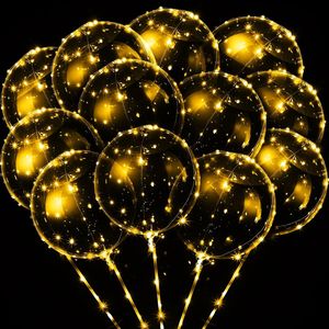 Palloncini per Matrimonio, Confezione da 10, Luci LED Riutilizzabili Trasparenti con Luci a Stringa da 18 Pollici e Interruttore Individuale - Product Image 4