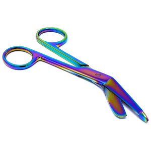 Tijeras Quirúrgicas de 4.5 Pulgadas con Recubrimiento de Titanio Multicolor, Tijeras de Acero Inoxidable para Uso Médico - Product Image 1