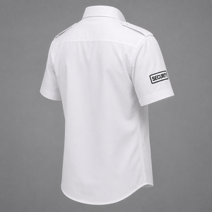 Polo d'été en coton à manches courtes boutonné pour homme - Uniforme <span class=keywords><strong>de</strong></span> sécurité - Product Image 5