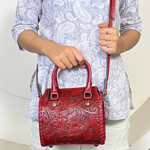 Sac à main Speedy en cuir véritable fait main, style western, best-seller, pour femmes, sac de voyage spacieux, sac à bandoulière - Product Image 4