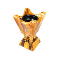 Quemador de incienso de madera de lujo, artesanal, estilo árabe e indio, para Bakhoor y Oud, decorativo, para todas las estaciones, tipo de madera personalizable NEHA