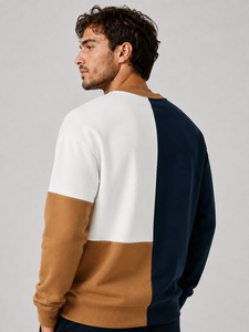 เสื้อสเวตเชิ้ตผู้ชายผ้าฝ้าย 100% ระบายอากาศได้ดี สไตล์สตรีทแวร์ - สีพื้นและขนาดต่างๆ ปรับแต่งได้ เป็นมิตรกับสิ่งแวดล้อม พร้อมปักโลโก้ตามสั่ง - Product Image 6