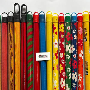 Directo de Fábrica Palo de Madera para Mopa y Escoba de 123 cm, con Veta de Madera Natural, Ecológico, para Limpieza, con Recogedor de PVC GMEX GM-HC - Product Image 1