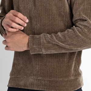 Sweat-shirt surdimensionné pour homme en coton molletonné, col rond, streetwear, décontracté, vêtements de sport, entraînement, logo personnalisé OEM - Product Image 6