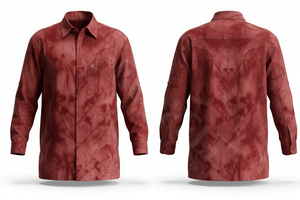 Camisa de Vestir con Botones, Diseño Abstracto Tie-Dye, Ajuste Cómodo, Manga Larga, Estilo Casual para Exteriores, Diseño Elegante - Product Image 6