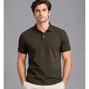 Tissu pour polo homme, coton piqué teint sur mesure, textile tricoté, doux, respirant, confortable, matériau durable pour les marques de mode - Product Image 6