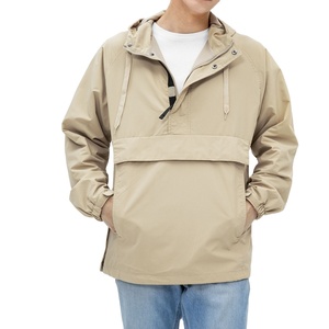 Haute qualité personnalisé automne noir coupe-vent hommes à capuche veste manteau avec fermeture éclair gros impression motif vêtements 2025 - Product Image 1