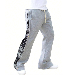 <b>Man</b> <b>Trouser</b> <b>Velvet</b> Track Pants Satin Flared Sweatpants Factory Direct Plain - Product Image 4