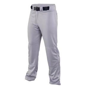 Pantalon de baseball 100% polyester, longueur intégrale, taille sur mesure, couleur unie gris clair, vêtements de sport pour équipe, pantalon de baseball de haute qualité pour hommes - Product Image 2