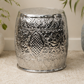 Modern <b>Round</b> Marble Top <b>Nesting</b> Side <b>Tables</b> with Metal Frame Living Room Furniture Decorative Accent <b>Table</b> - Product Image 3