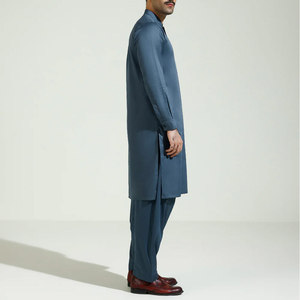Shalwar Kameez traditionnel pour hommes de haute qualité, en coton respirant, confortable à porter en toutes saisons - Product Image 3