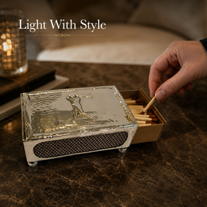Porta-encendedores de golf plateado con superficie para encender, estuche de metal decorativo recargable, accesorio para velas de decoración del hogar. - Product Image 2