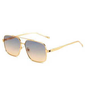 RTS Wholesales Fashionable Double Bridge Rectangle Metal Full Rim <b>Sunglasses</b> 2026 UV400 Protection for Unisex Outdoor - Product Image 6