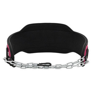 Ceinture de dips en néoprène de bonne qualité avec chaîne en acier et nylon pour unisexe, idéale pour la gym, le fitness, les tractions, les dips et l'haltérophilie, logo personnalisé - Product Image 2