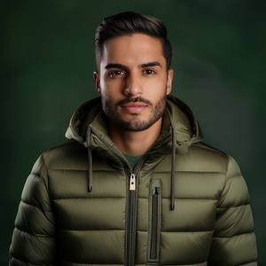 Vestes pour hommes en gros – Blouson d'hiver matelassé épais personnalisé avec col montant et fermeture éclair intégrale – Manteau d'extérieur tendance - Product Image 3