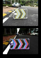 Panneau de signalisation LED pour le contrôle du trafic, fonctionne sur batterie, 4 modes de clignotement, haute intensité, portée de 1000 m, indice de protection IP66, construction en aluminium