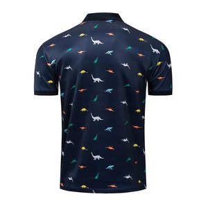 Mens All Over <b>Print</b> Polo Shirt Multicolor <b>Abstract</b> Pattern Short Sleeve Breathable Casual Summer Golf Tennis Sportswear - Product Image 3