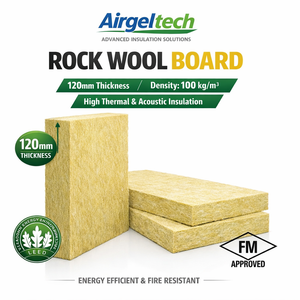 Panneau <span class=keywords><strong>de</strong></span> <span class=keywords><strong>laine</strong></span> <span class=keywords><strong>de</strong></span> roche 100 kg/m³ 120 mm - Isolation industrielle haute performance pour centrales électriques et raffineries - Product Image 1