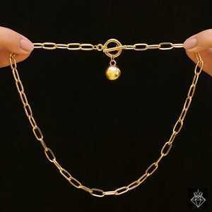 Collar antideslustre chapado en oro, cadenas de moda para mujer - Product Image 1