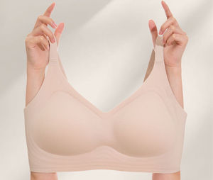 Soutien-gorge push-up sans fil pour femme, confortable, respirant, tricoté, sans couture, couvrant entièrement la poitrine, soutien-gorge de maintien OEM - Product Image 6