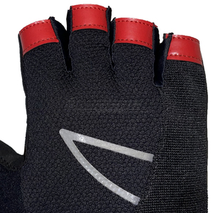 Gants de sport en cuir demi-doigts respirants à séchage rapide avec support de poignet réglable unisexe pour la musculation - Product Image 5