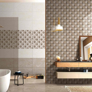 Elegant 300x600 White Glossy Ceramic Wall <b>Tile</b> Modern Minimalist Style For Corporate Office And Commercial Infrastructure - Product Image 3