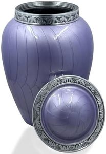 Ornamental Adult Aluminum Cremation Funeral Ash Holder <b>Memorial</b> <b>Keepsake</b> Urn With Refined Decorative Surface Finish - Product Image 2