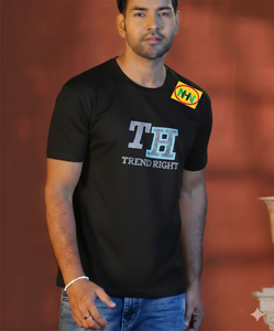 T-shirt pour homme de haute qualité, 100% coton tricoté premium, manches courtes, couleur unie, imprimé en sérigraphie, anti-boulochage, respirant - Product Image 6
