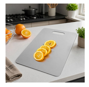 Meilleures ventes : Planches à découper multifonctionnelles en acier inoxydable pour la viande, le fromage et les fruits - Product Image 1