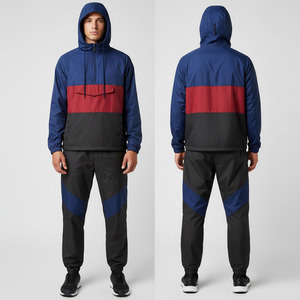 ชุดวินด์เบรกเกอร์ไนลอนผู้ชายรุ่นปรับแต่งใหม่ล่าสุดปี 2026 แบบ OEM คุณภาพสูงสำหรับฤดูใบไม้ผลิ ชุดสองชิ้น ผลิตโดยโรงงาน - Product Image 1