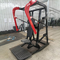 Machine de musculation professionnelle à charge libre en acier pour exercices dorsaux et bras, avec système de sécurité, pour entraînement de force, presse pectorale plate et large