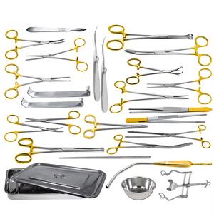 Juego de Instrumentos de Cirugía General de Acero Inoxidable de Grado Quirúrgico, Autoclavables Manualmente, Instrumentos Quirúrgicos de Alta Calidad - Product Image 1