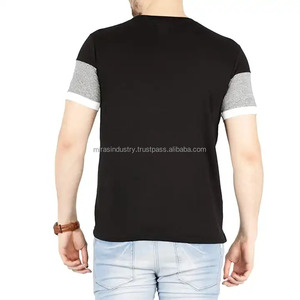 Camiseta Sólida para Hombre 2024, Moda de Verano, Manga Corta, Cuello Redondo, Logotipo Personalizado Impreso, 100% Algodón, Ligera, Ecológica, de Alta Calidad - Product Image 3