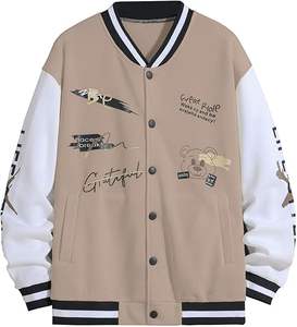 Chaquetas Bomber de Béisbol Vintage de Invierno, Manga Larga, Cuello Alto - Product Image 4