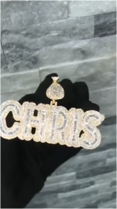 CONCEPTION Hip Hop Bling, Plata 925, Chapado en Oro de 10K, Moissanita, Letra Personalizada, Colgante con Forma de Corazón, Certificado GRA, Joyería - Product Image 6