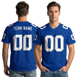 เสื้อเจอร์ซีย์อเมริกันฟุตบอลคอวีสำหรับผู้ชาย พิมพ์ชื่อทีมและหมายเลข ระบายเหงื่อได้ดี แขนสั้น ทรงปกติ สำหรับผู้ใหญ่ - Product Image 6