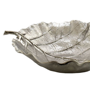 Plat de service ovale design en or brillant et nickel brillant pour la table, fait main - Product Image 4