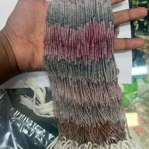 Cuentas de Espinela Multicolor Natural de la Mejor Calidad, Facetadas y en Forma de Rondelle, de 2-2.5 mm, Hilo de 13 Pulgadas, para la Elaboración de Joyería y Collares - Product Image 1