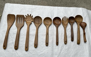 Cuchara de mango largo, utensilio de cocina, cuchara de servir de mango largo, espátula de cocina de madera, espátula de cocina de madera - Product Image 2