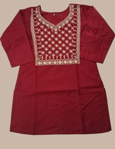 ชุดคุर्ติทรงตรงปักลายทันสมัยสำหรับผู้หญิง ชุดลำลองแบบแห้งเร็ว ชุดสั้นสำหรับโอกาสพิเศษ - Product Image 6