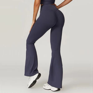 High Waisted Fitness <b>Leggings</b> For Women Professional Factory Made Slim Fit Compression Tights With All Colors - Product Image 2