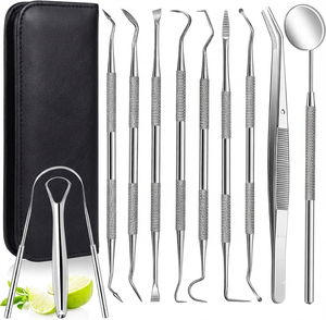 10pcs/<b>set</b> Metal Manual Dental Wax Carving Tools Spatula <b>Plaster</b> Knife Practical Versatile Teeth Whitening Kit Dentistry - Product Image 6